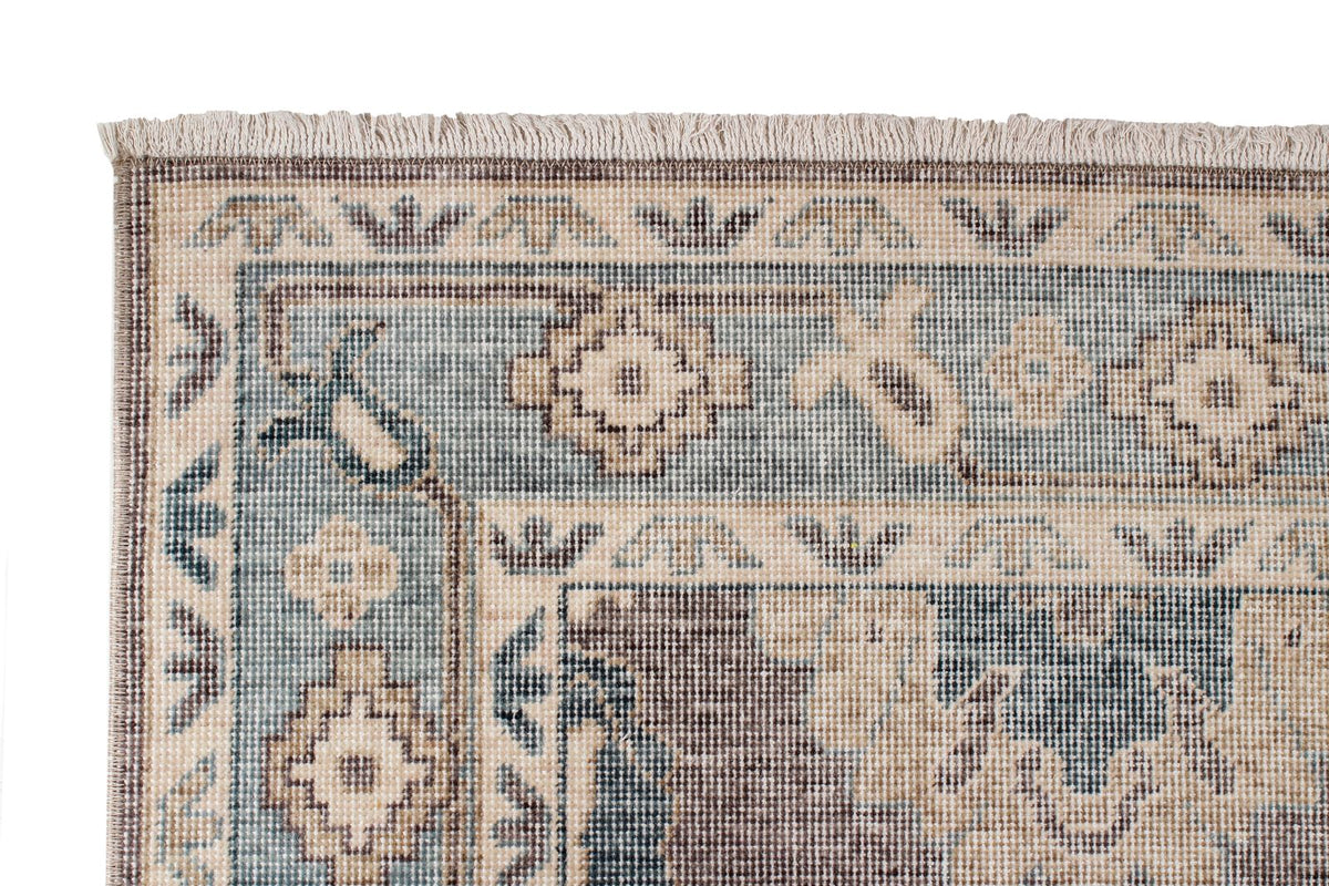 3x10 Gray and Blue Turkish Traditional Runner