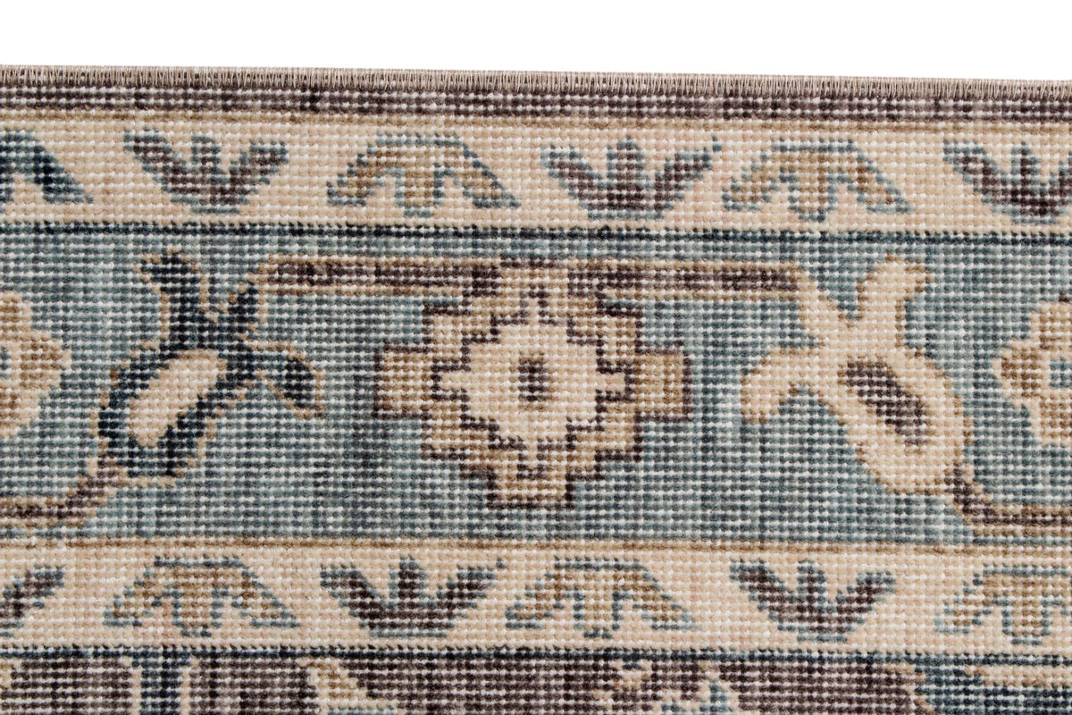 3x10 Gray and Blue Turkish Traditional Runner