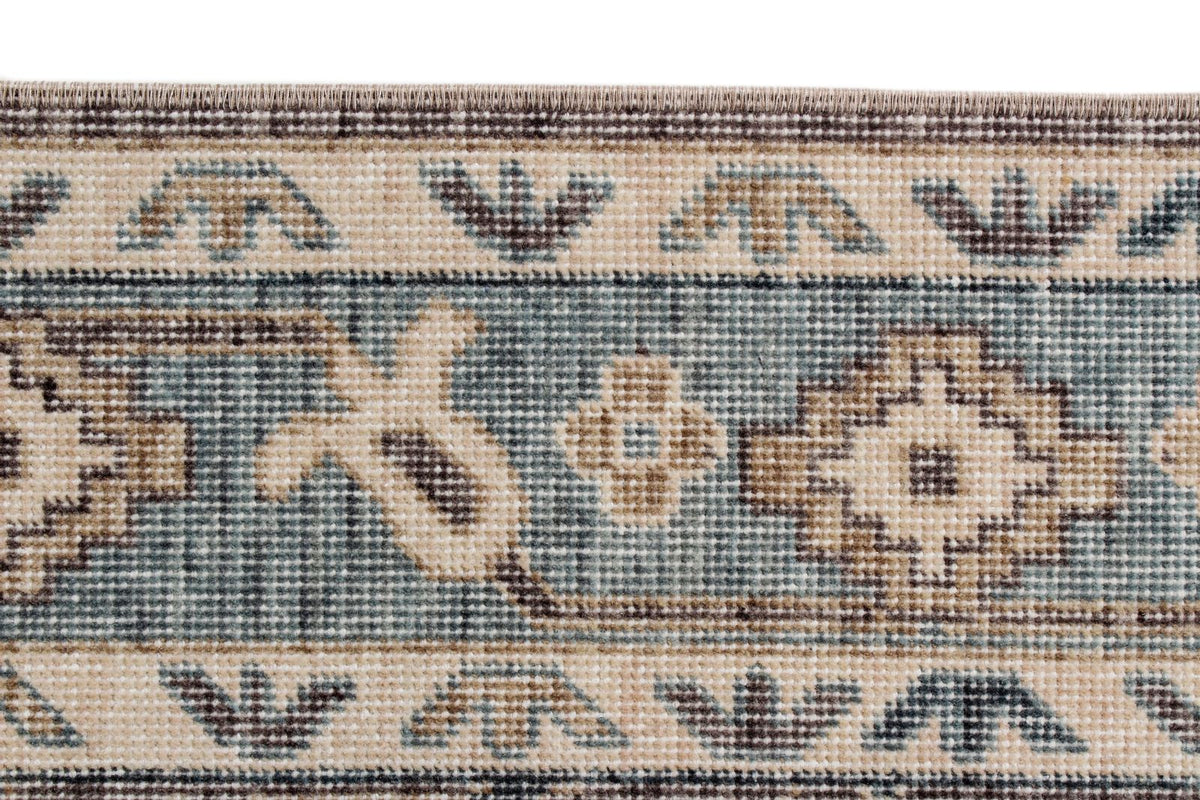 3x10 Gray and Blue Turkish Traditional Runner