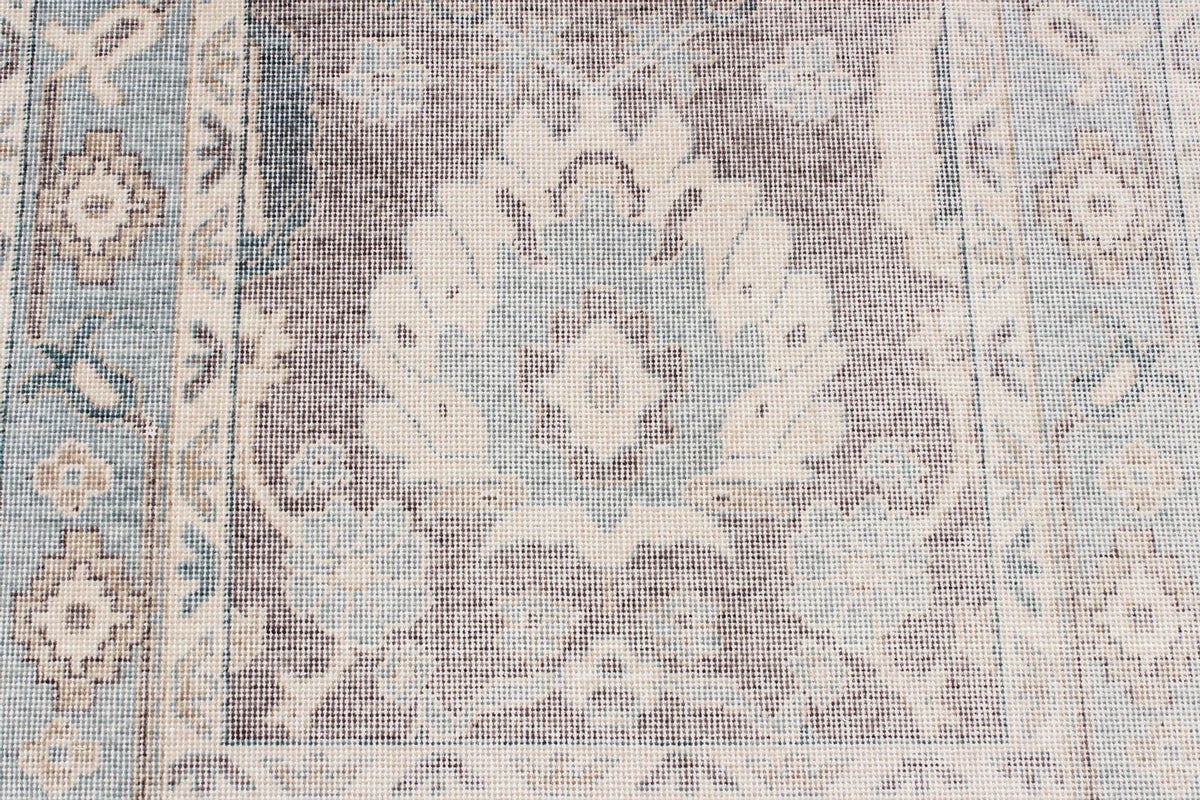 3x10 Gray and Blue Turkish Traditional Runner