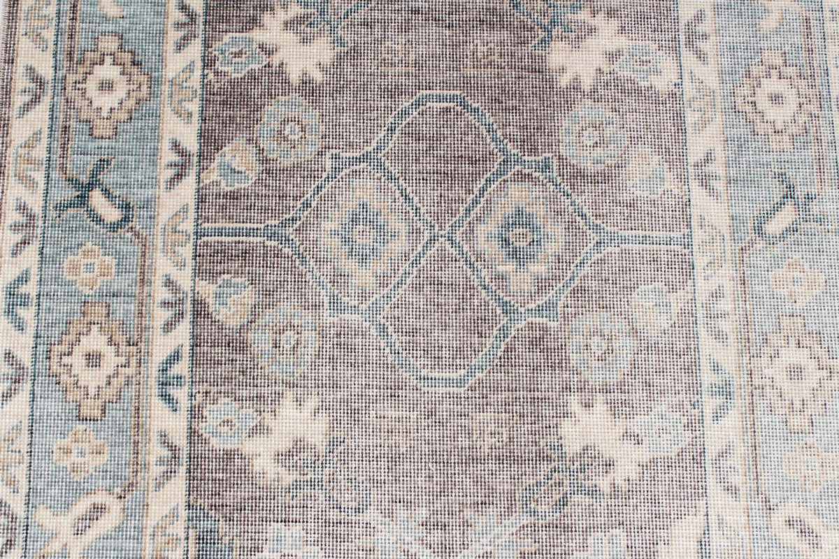 3x10 Gray and Blue Turkish Traditional Runner