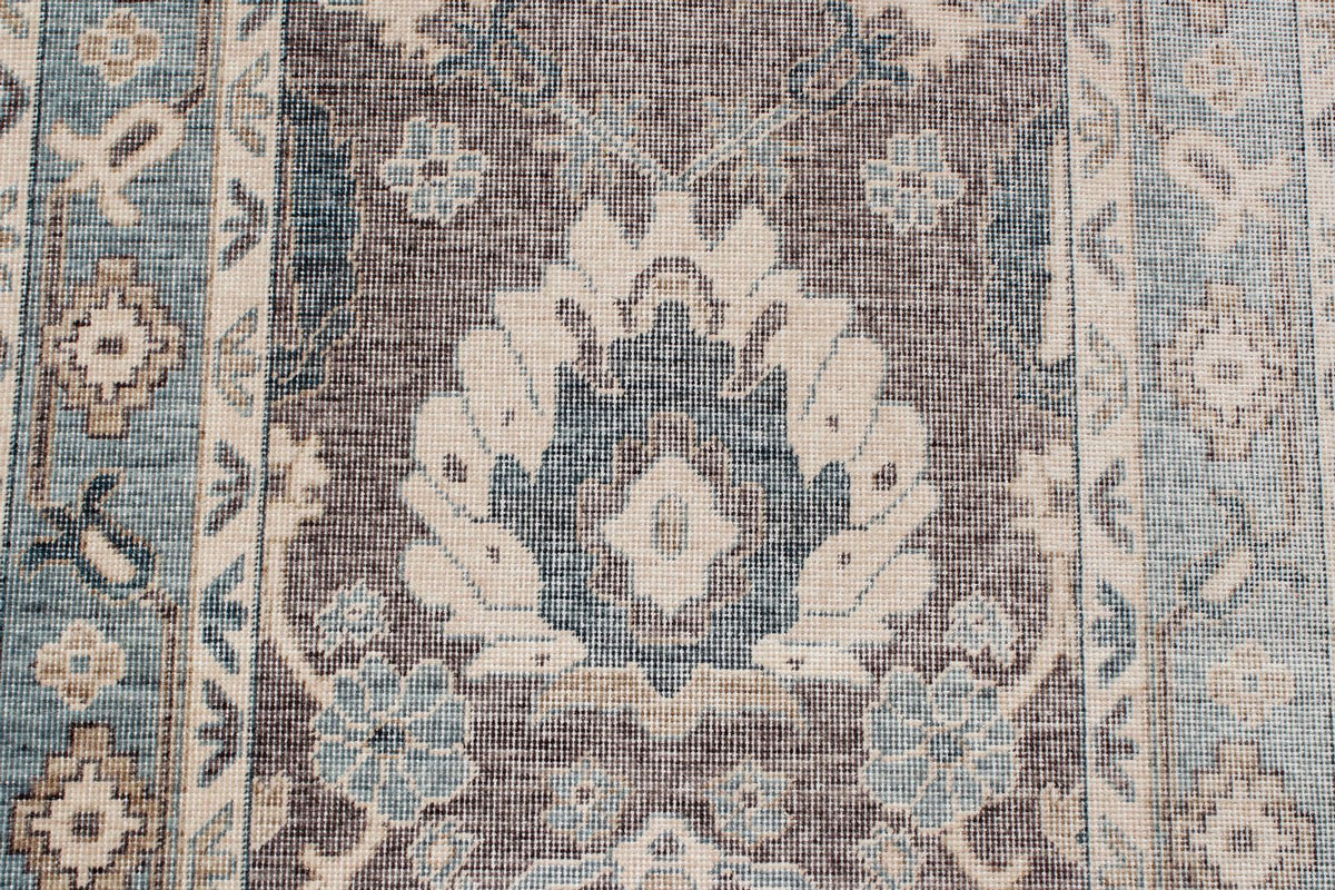 3x10 Gray and Blue Turkish Traditional Runner