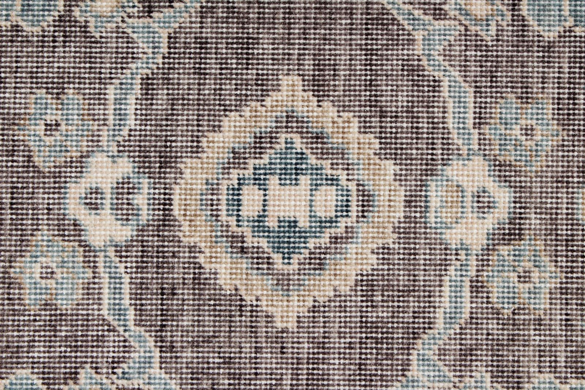3x10 Gray and Blue Turkish Traditional Runner