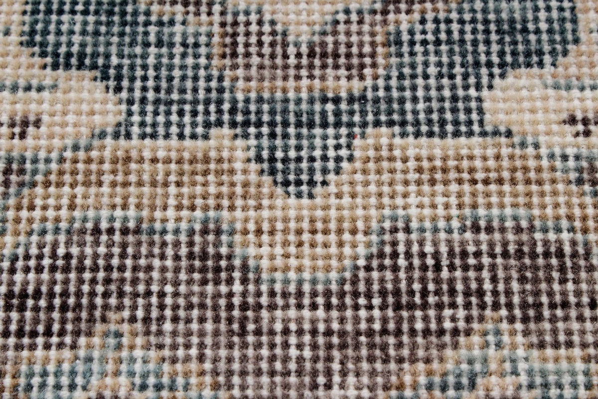 3x10 Gray and Blue Turkish Traditional Runner