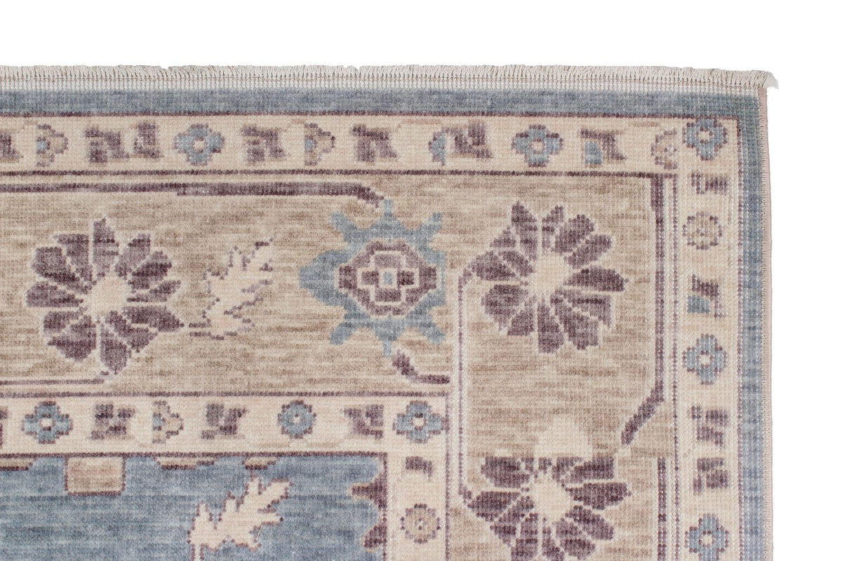 3x11 Blue and Beige Turkish Traditional Runner