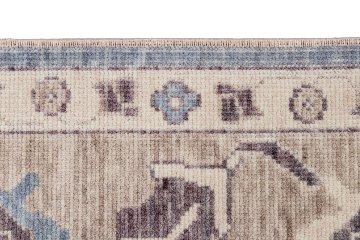 3x11 Blue and Beige Turkish Traditional Runner