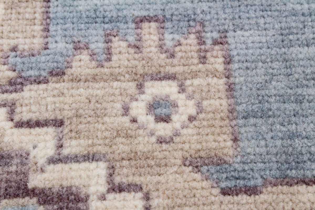 3x11 Blue and Beige Turkish Traditional Runner