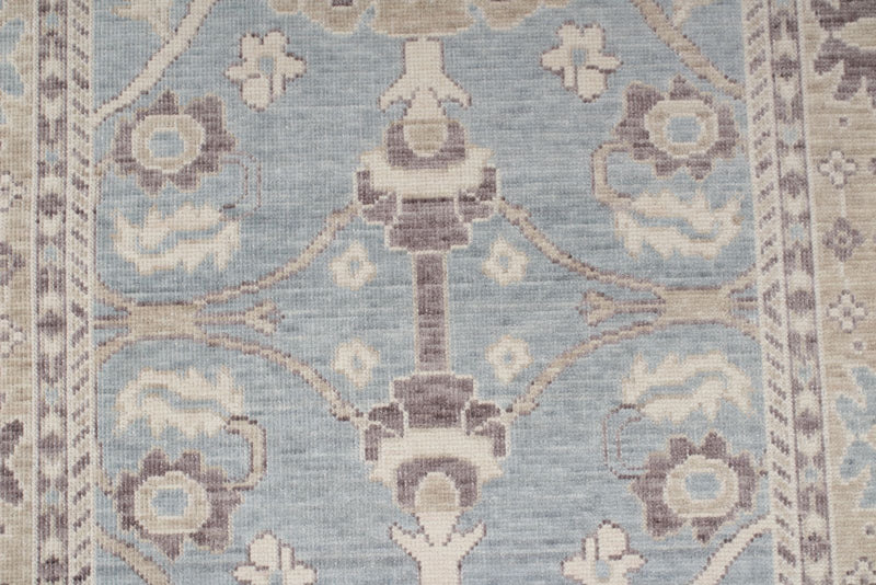 3x10 Blue and Beige Turkish Traditional Runner