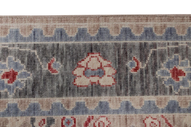 3x10 Beige and Gray Turkish Traditional Runner