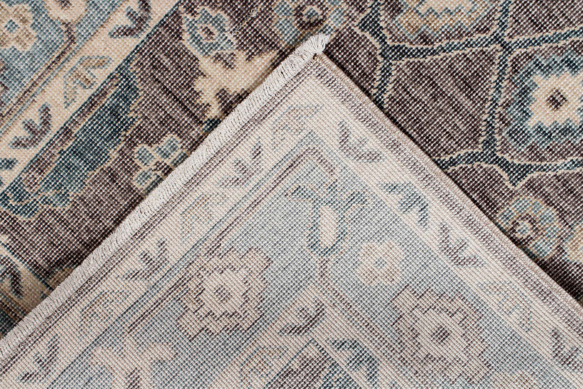 3x10 Purple and Blue Turkish Traditional Runner