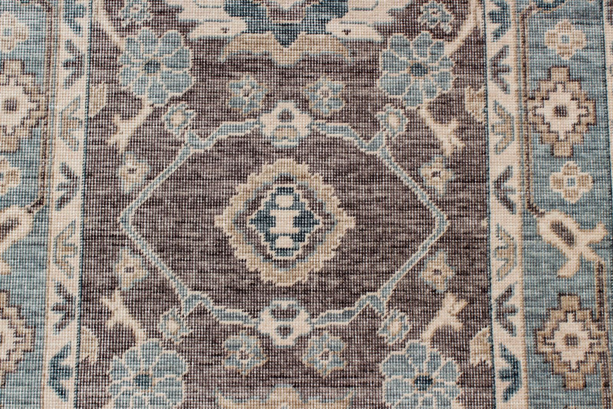 3x10 Purple and Blue Turkish Traditional Runner