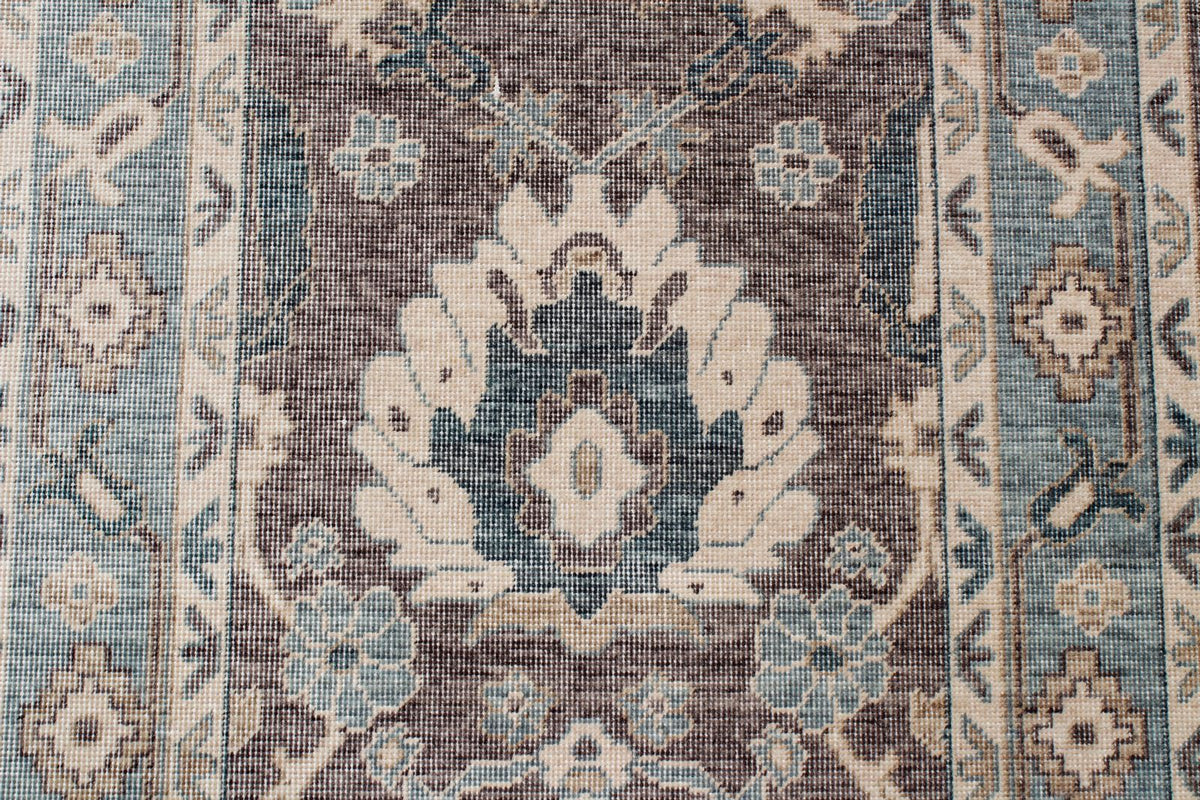 3x10 Purple and Blue Turkish Traditional Runner