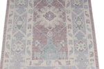 3x10 Purple and Blue Turkish Traditional Runner
