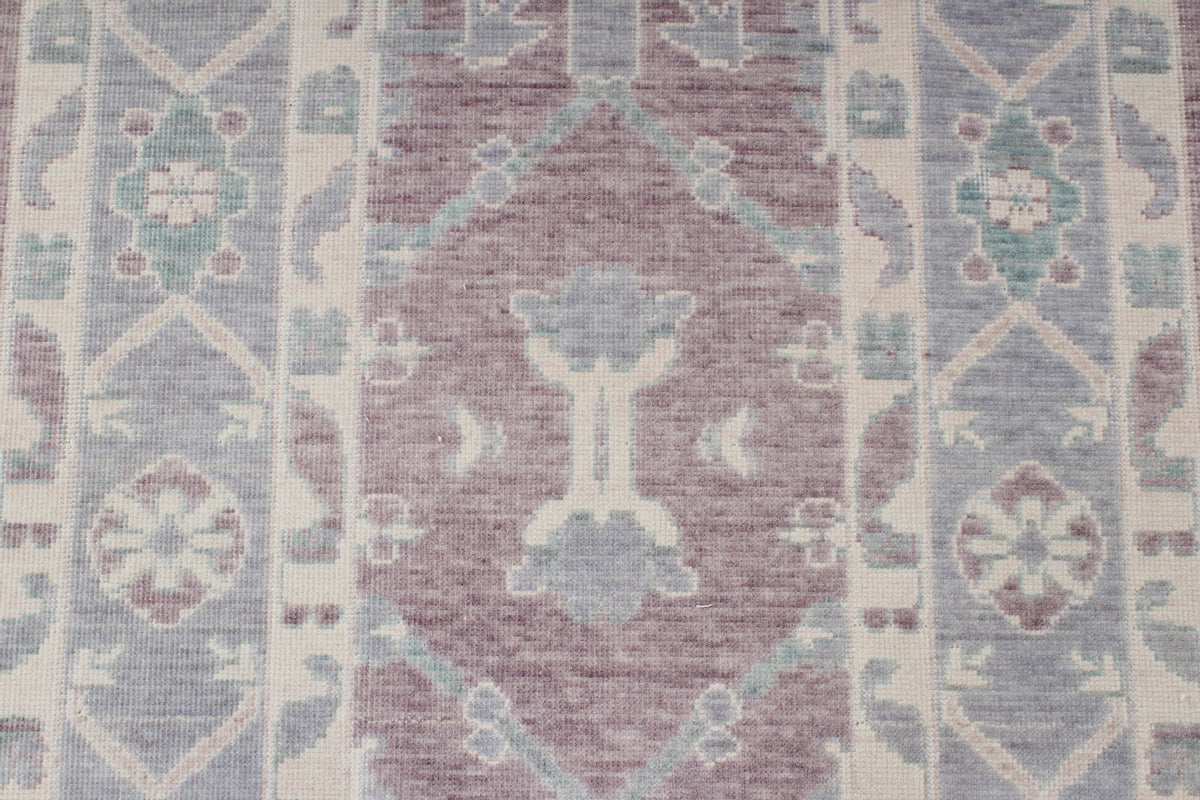 3x10 Purple and Blue Turkish Traditional Runner