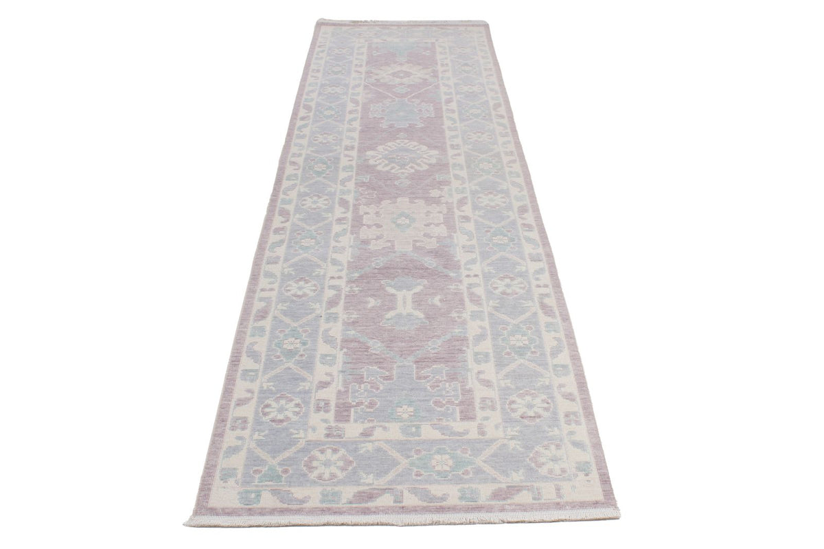 3x10 Purple and Blue Turkish Traditional Runner