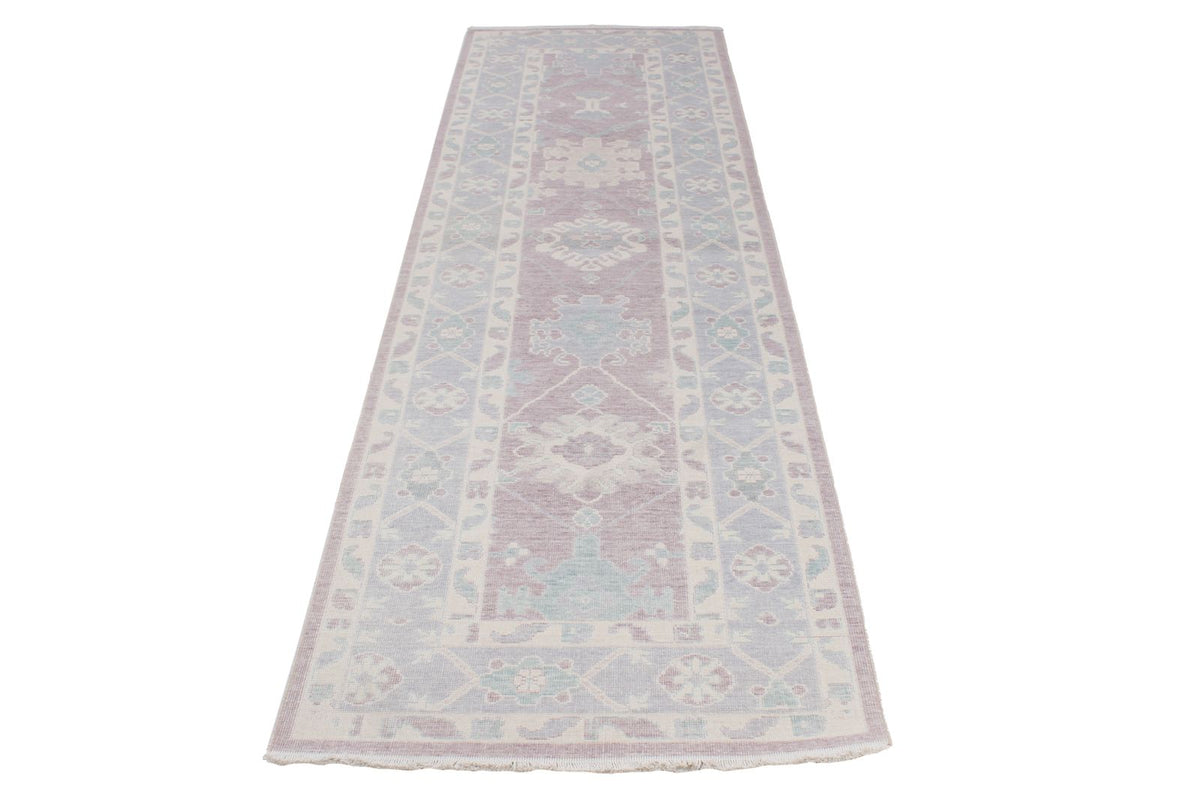 3x10 Purple and Blue Turkish Traditional Runner