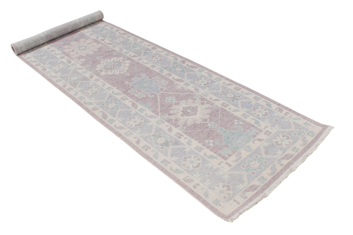 3x10 Purple and Blue Turkish Traditional Runner