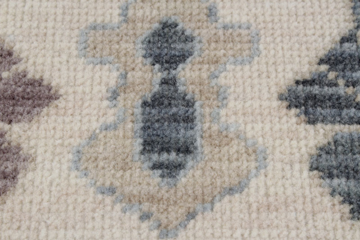 3x11 Ivory and Blue Turkish Traditional Runner