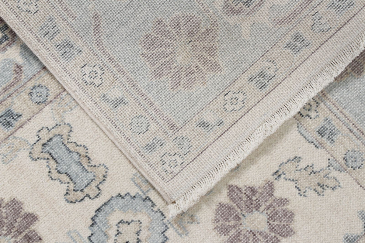 3x11 Ivory and Blue Turkish Traditional Runner