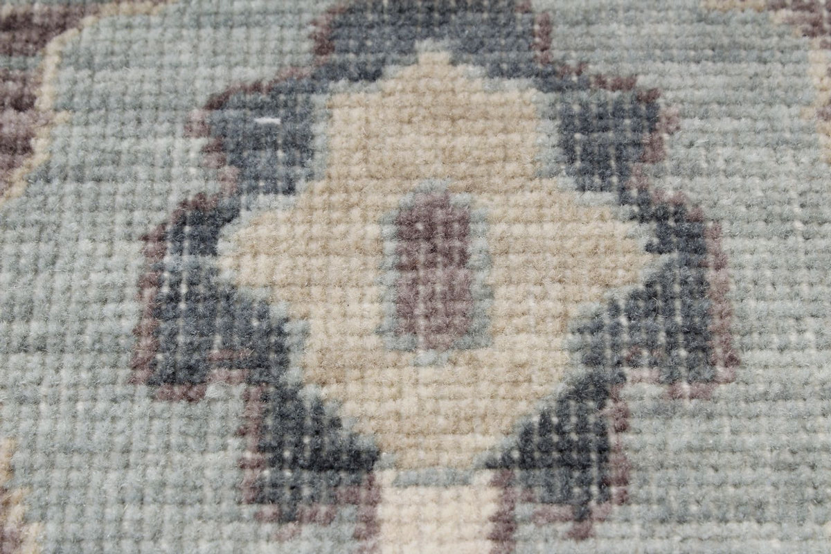 3x11 Ivory and Blue Turkish Traditional Runner