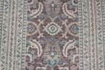 3x9 Purple and Ivory Turkish Traditional Runner