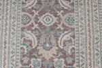 3x9 Purple and Ivory Turkish Traditional Runner