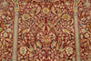Vintage Handmade 8x10 Red and Ivory Anatolian Turkish Traditional Distressed Area Rug