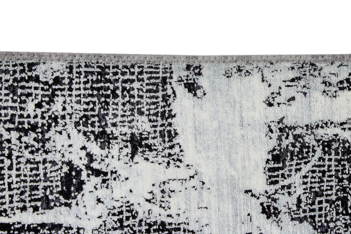 3x8 Gray and Black Turkish Antep Runner