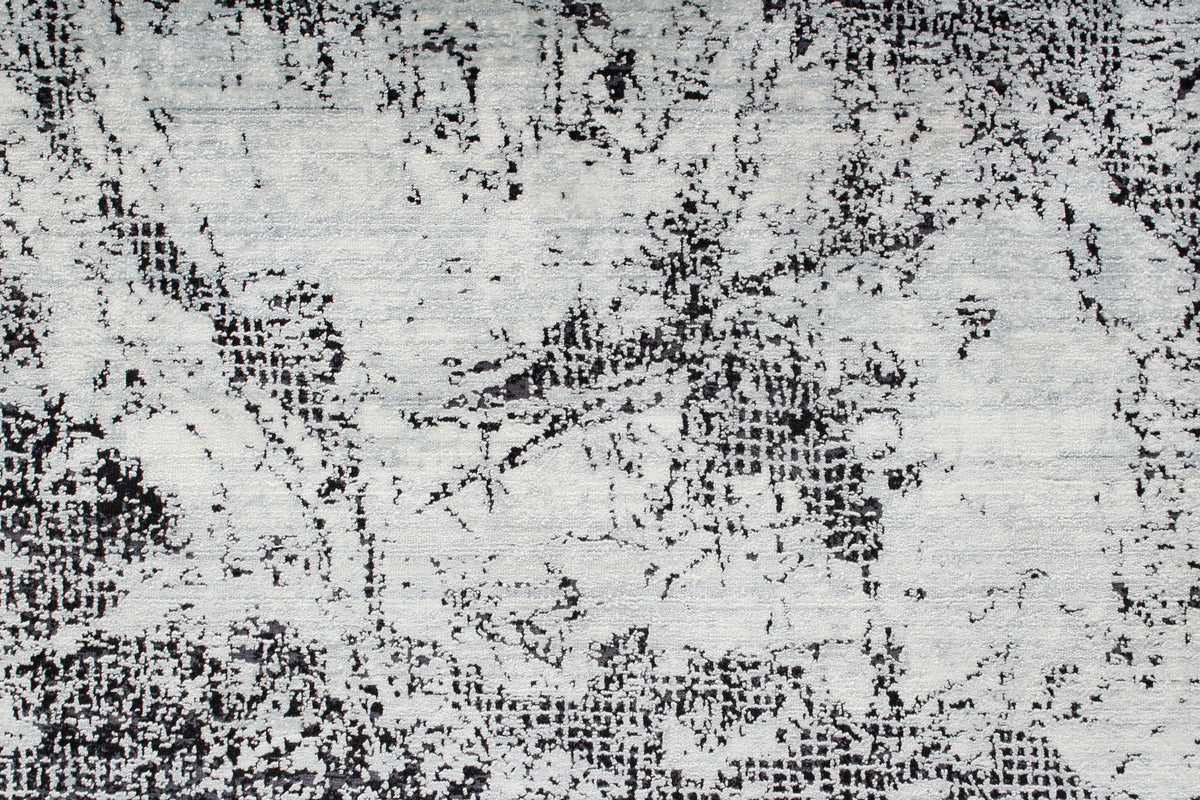 3x8 Gray and Black Turkish Antep Runner
