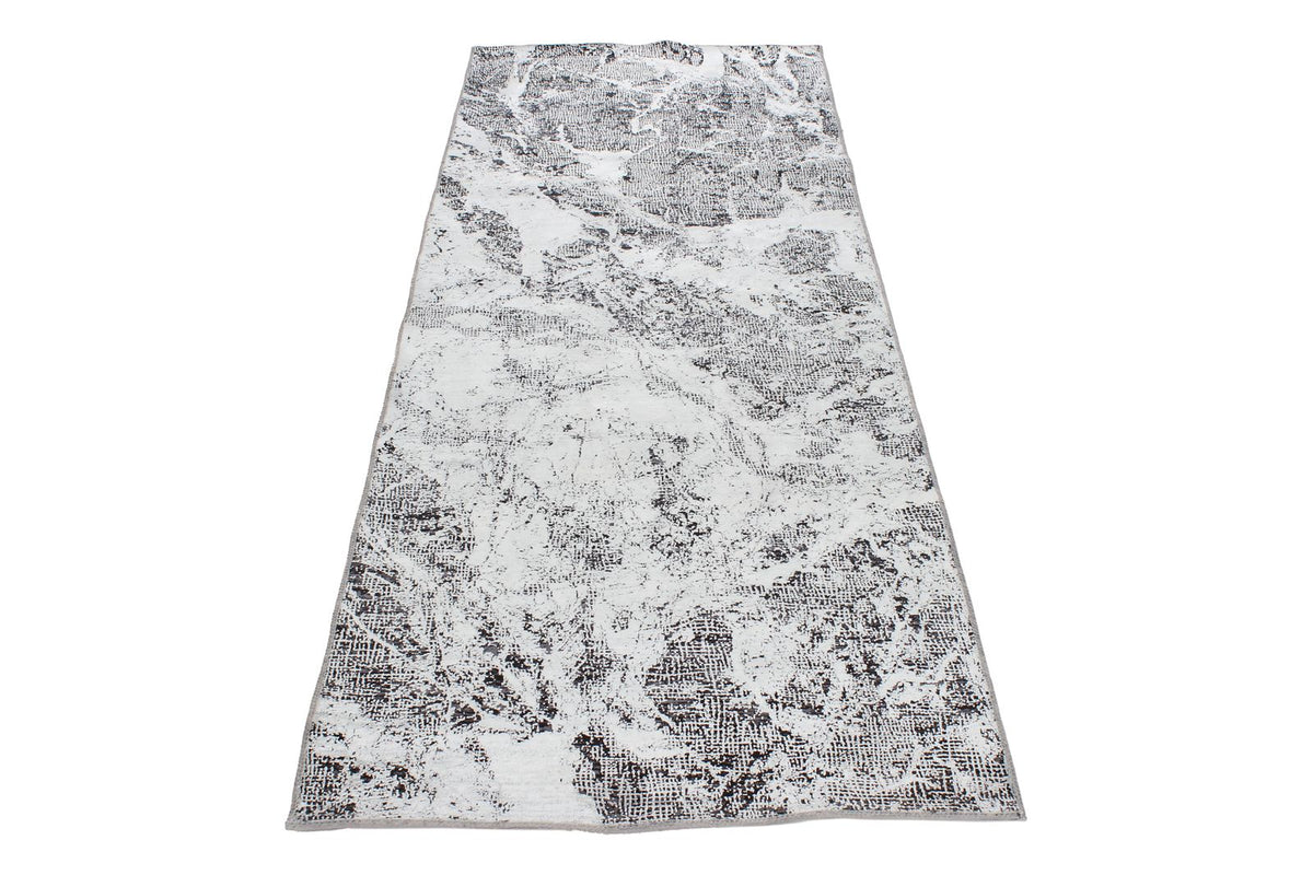 3x8 Gray and Black Turkish Antep Runner
