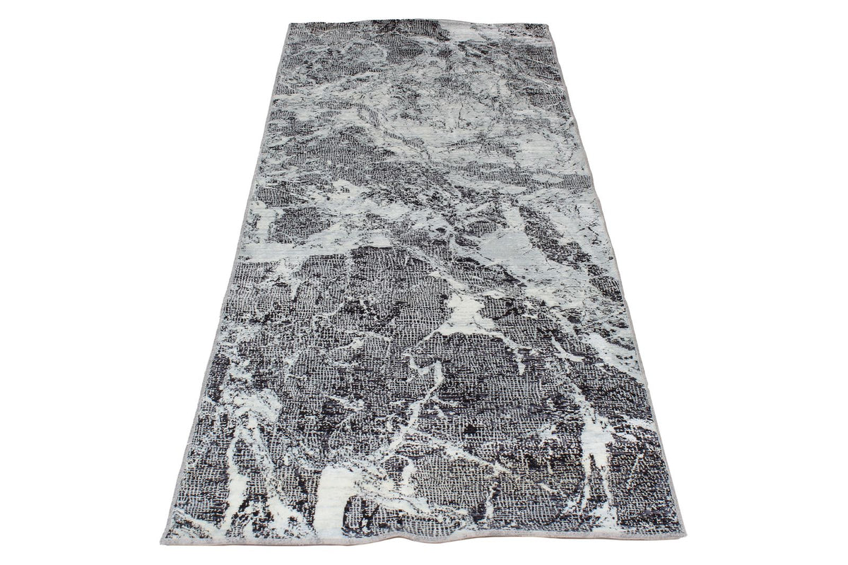 3x8 Gray and Black Turkish Antep Runner