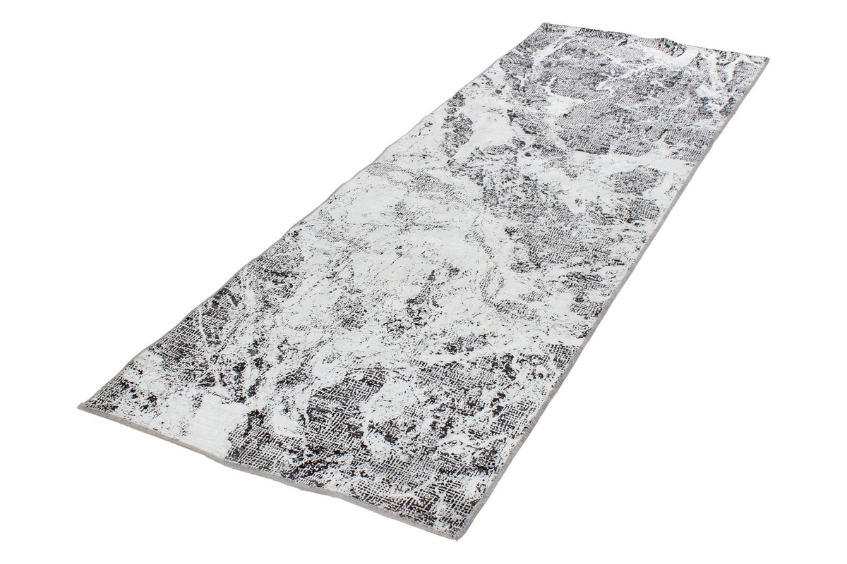3x8 Gray and Black Turkish Antep Runner
