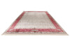 10x13 Ivory and Pink Turkish Antep Rug