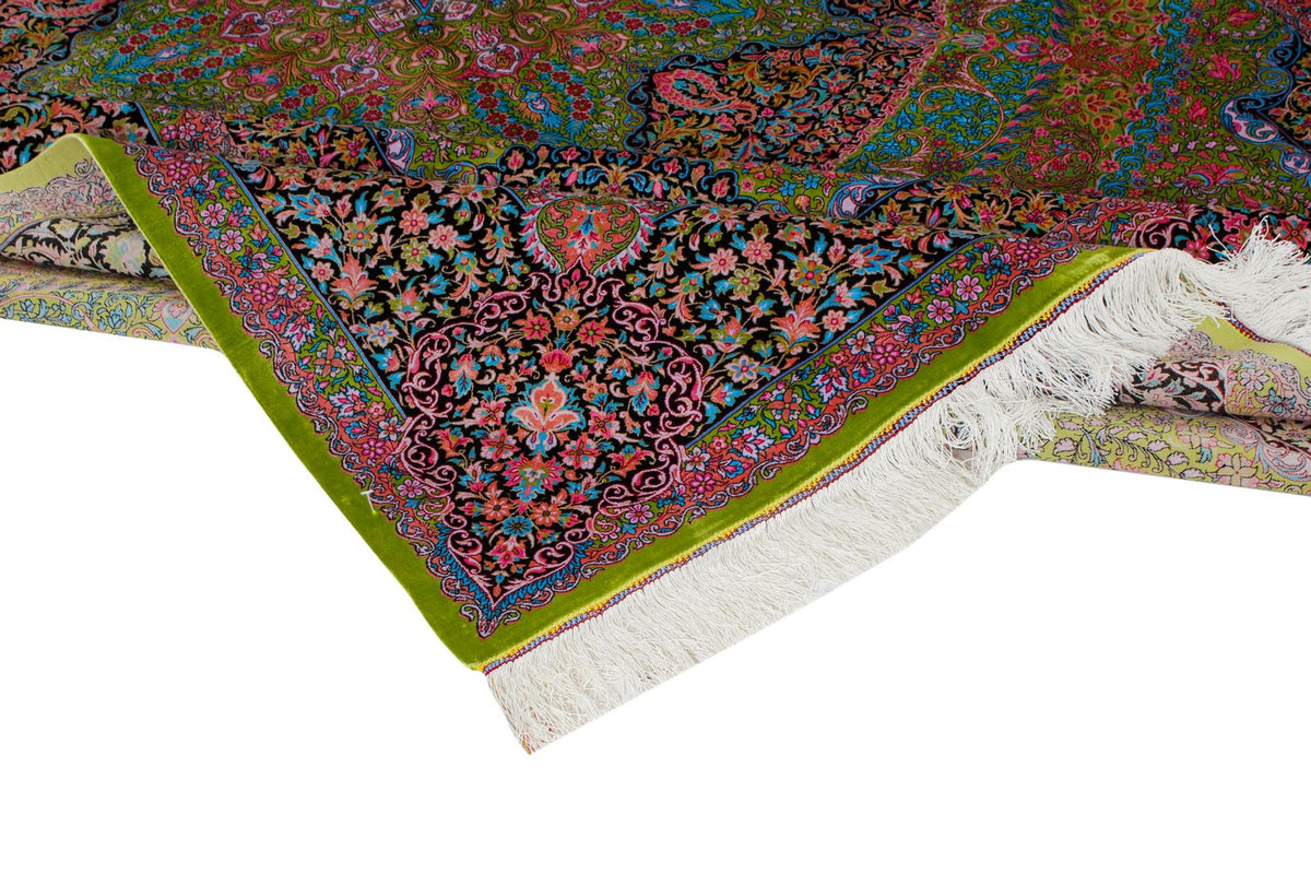 7x10 Green and Black Turkish Antep Runner