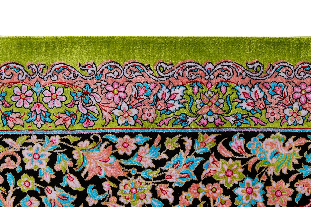 7x10 Green and Black Turkish Antep Runner