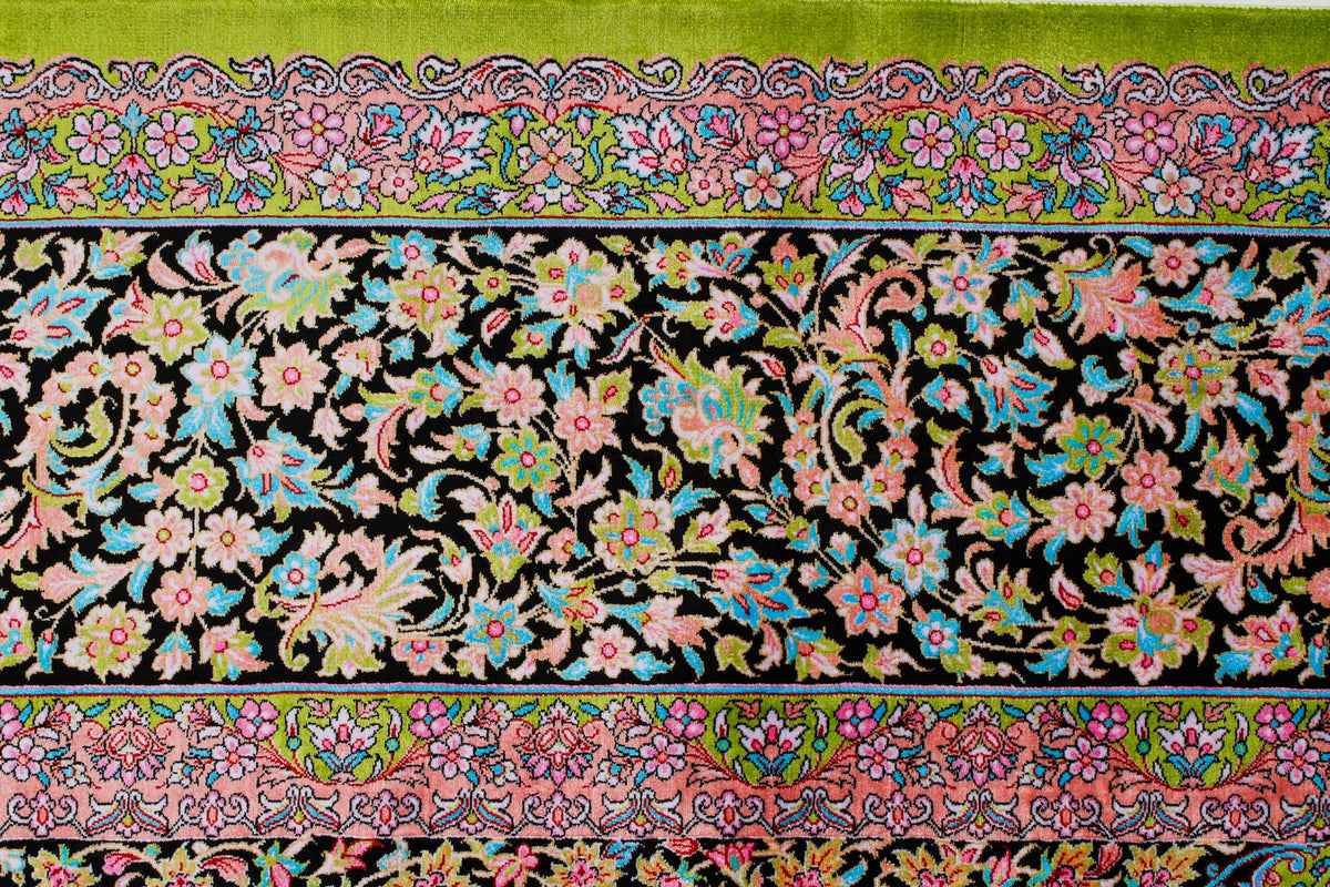 7x10 Green and Black Turkish Antep Runner
