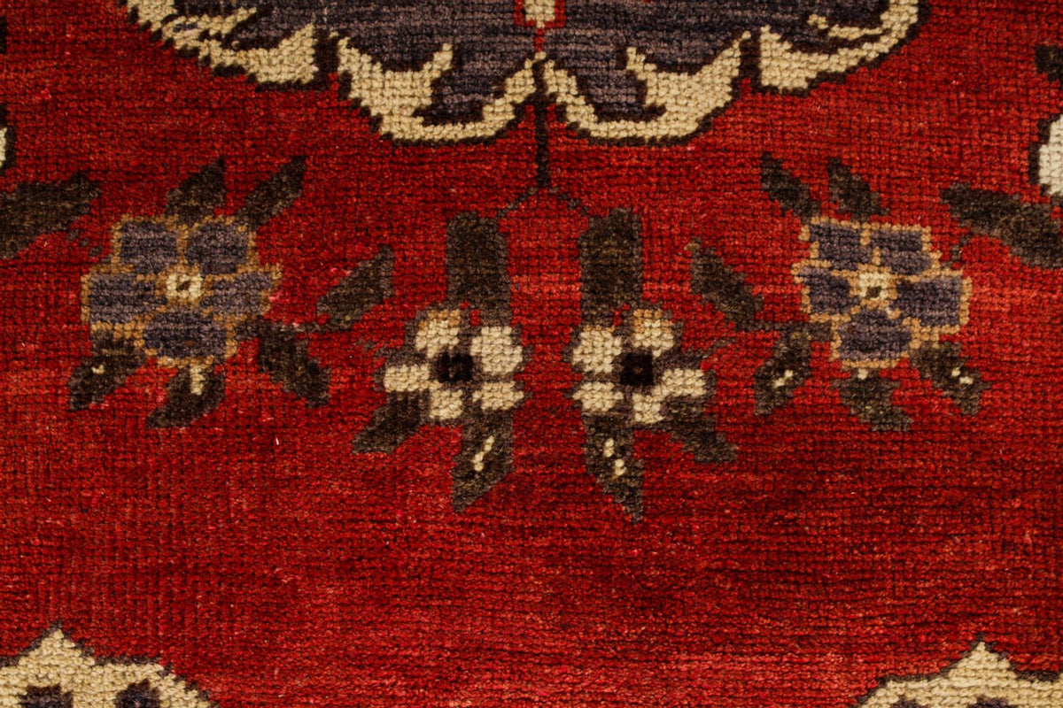 4x9 Red and Brown Turkish Tribal Runner
