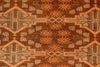 7x10 Brown and Rust Tribal Rug
