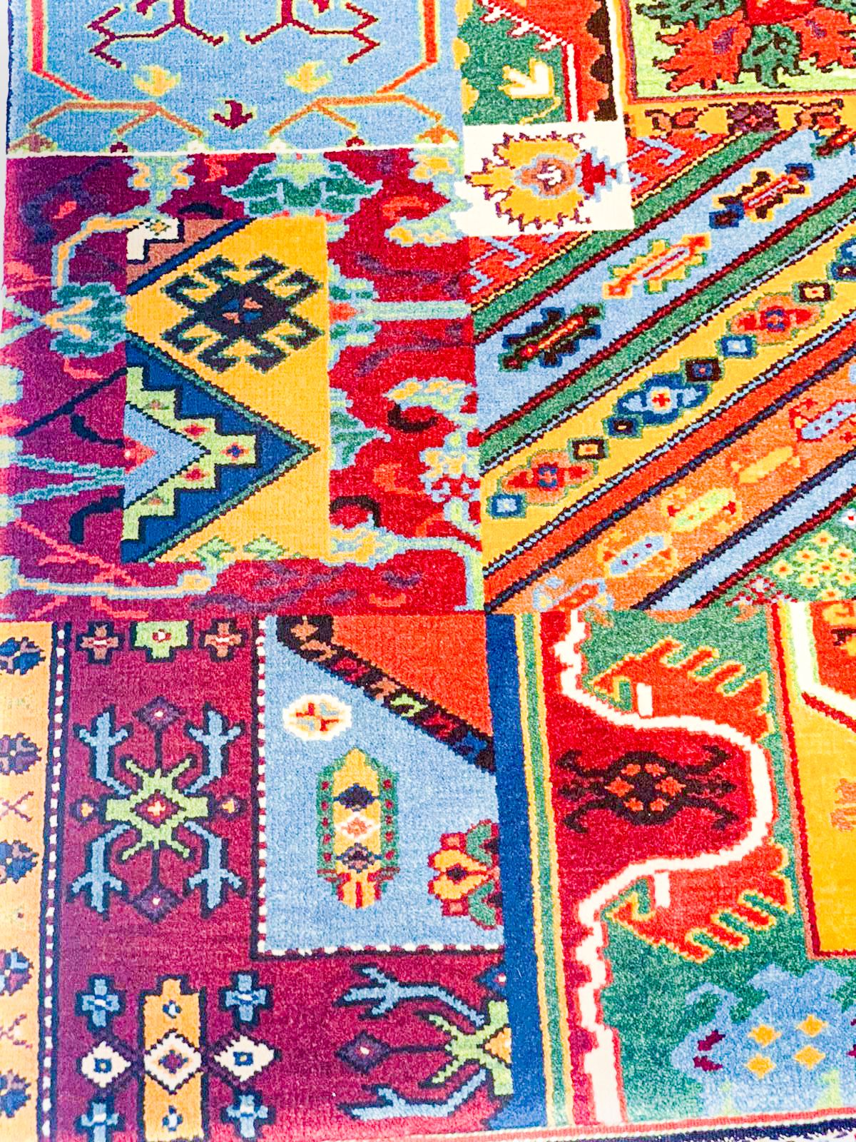 6x7 Multicolor Turkish Patchwork Rug