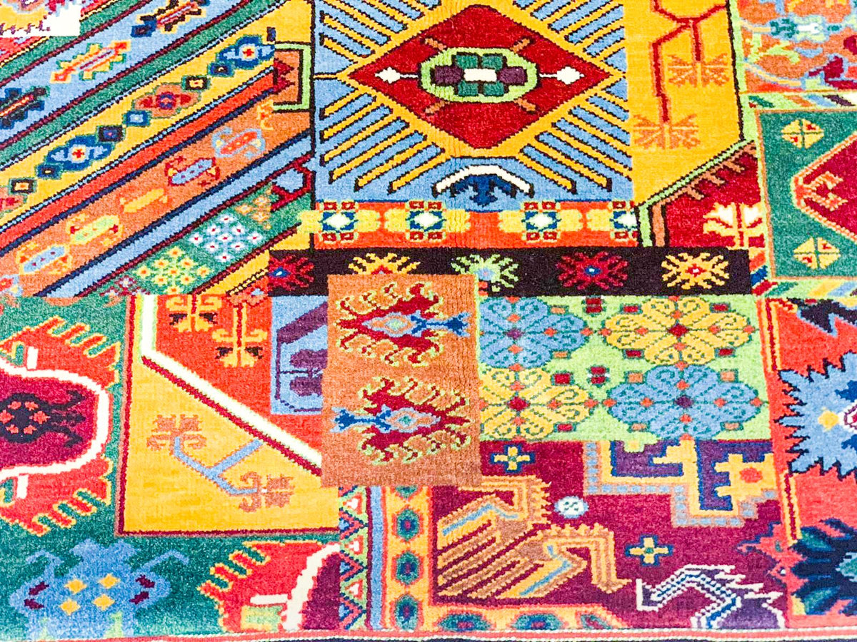 6x7 Multicolor Turkish Patchwork Rug