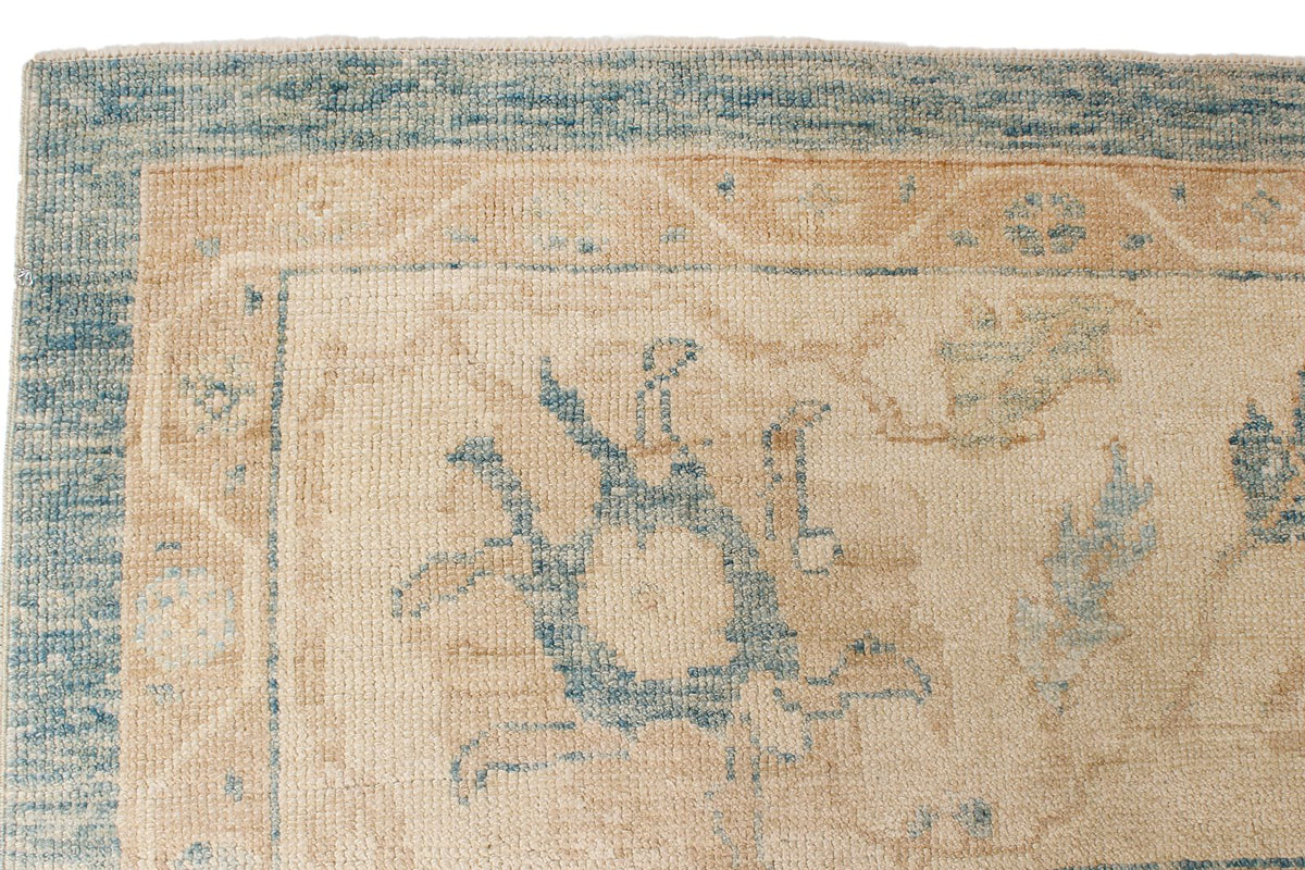 12x18 Blue Turkish Oushak Rug