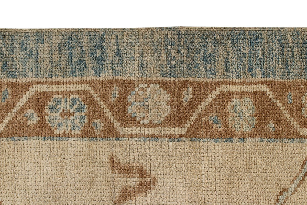 12x18 Blue Turkish Oushak Rug