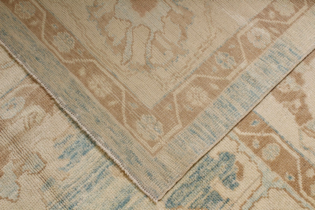 12x18 Blue Turkish Oushak Rug