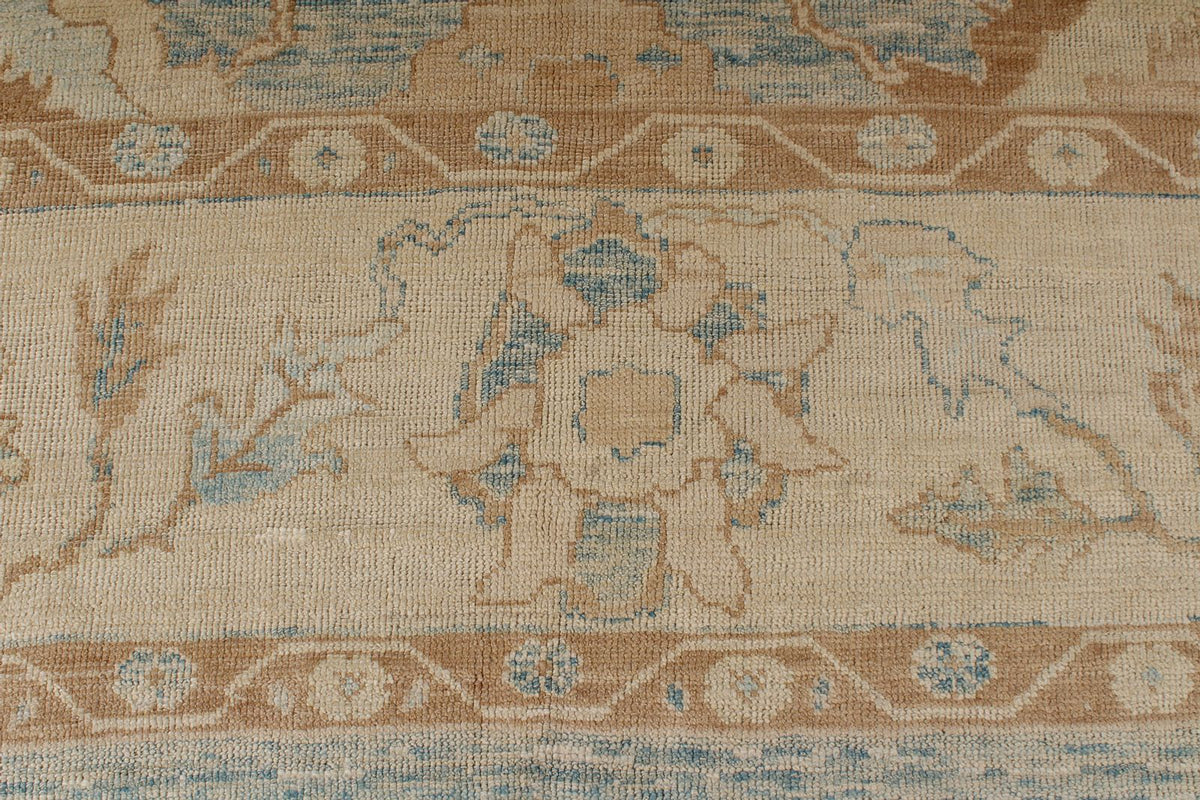 12x18 Blue Turkish Oushak Rug