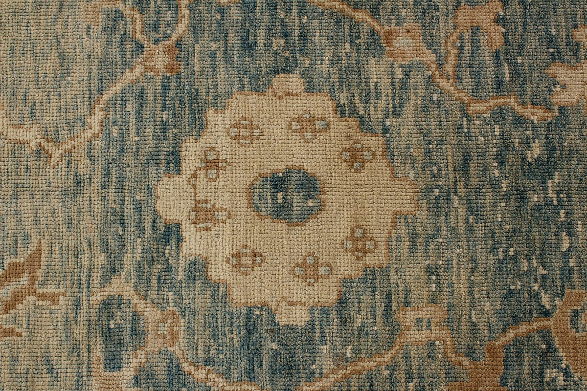 12x18 Blue Turkish Oushak Rug