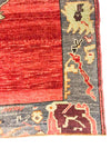 Vintage Handmade 5x10 Red and Gray Anatolian Turkish Tribal Distressed Area Runner