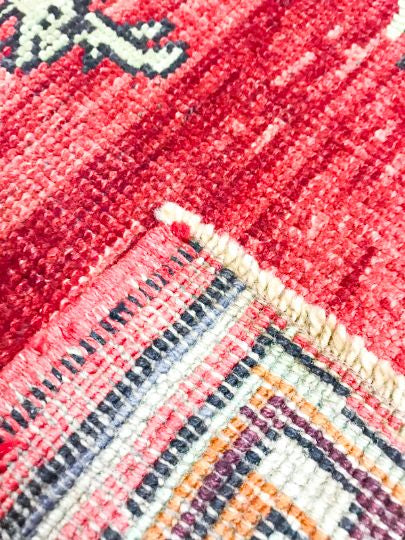 5x10 Red and Gray Turkish Tribal Runner