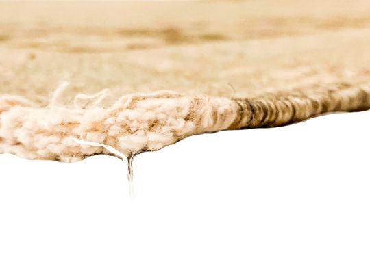 5x9 Ivory and Brown Turkish Tribal Rug