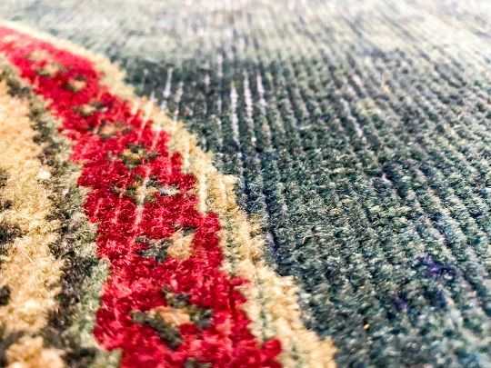 3x10 Green and Red Turkish Tribal Runner