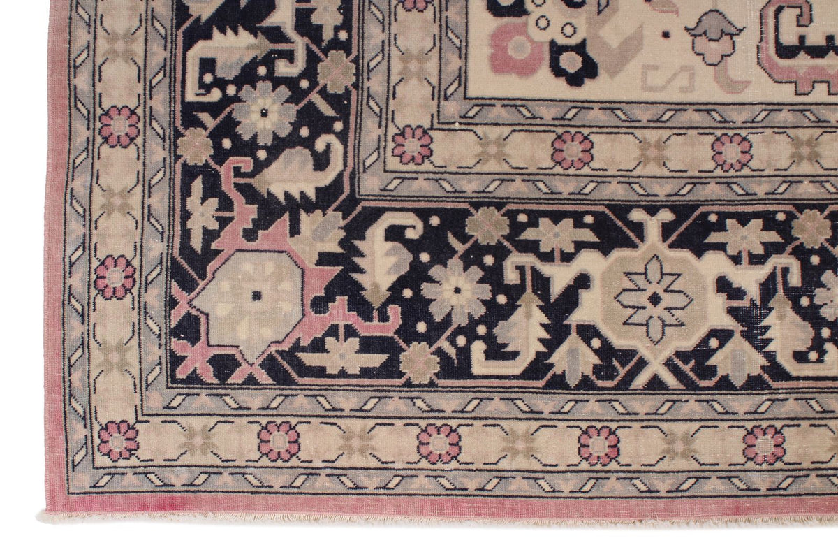 9x12 Pink and Navy Persian Traditional Rug